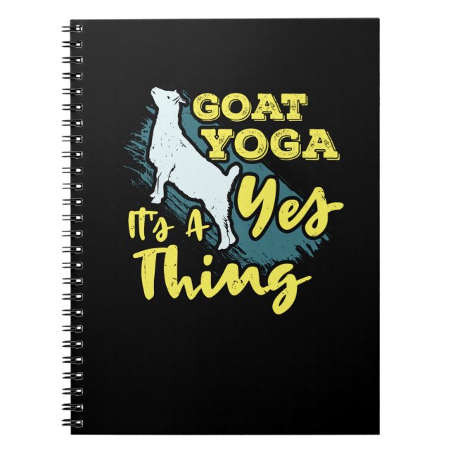 Yoga Goat Goatyoga Notebook (Front)