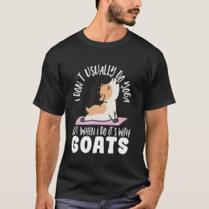 Yoga Goat Yogi Pose Women Funny Goat Yoga T-Shirt