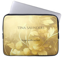 Yoga gold flowers custom name