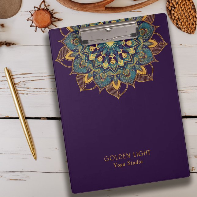 Yoga Gold Mandala Clipboard (Yoga Gold Mandala Clipboard)