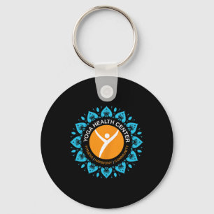 Yoga Health Centre Happy Starts Here Design  Keychain