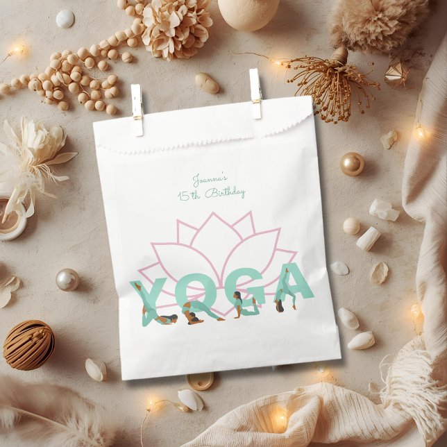 Yoga healthy birthday party favour bag (Creator Uploaded)