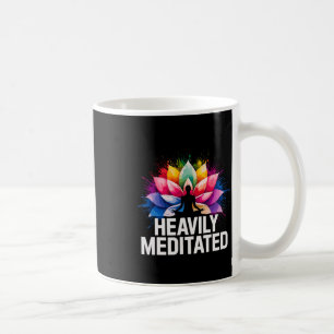 Yoga Heavily Meditated Lotus Flower Watercolor Zen Coffee Mug