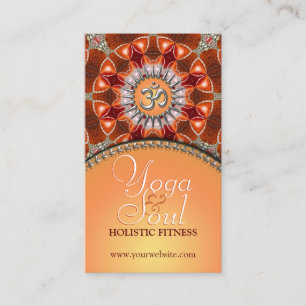 Yoga Holistic Crystal Energy NewAge Business Cards