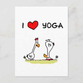 Yoga-Hühner Postcard