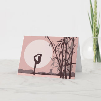 Yoga in Pink Notecards