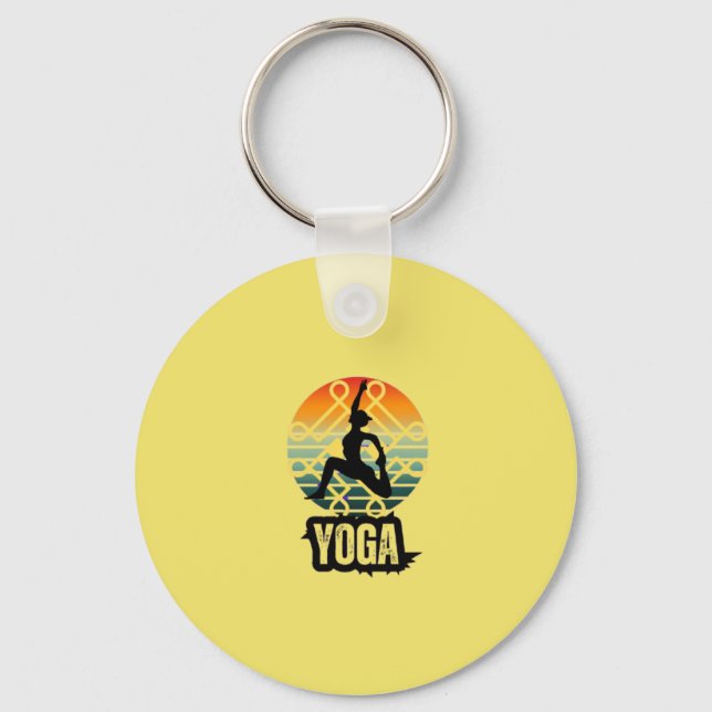 Yoga , Inner Peace Keychain (Front)
