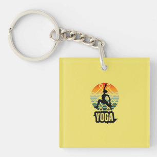 Yoga , Inner Peace Keychain