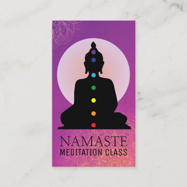 Yoga Instructor and Reiki Master Business Cards (Front)
