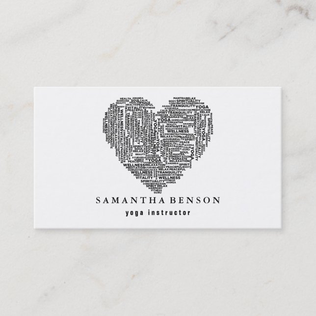 Yoga Instructor Business Card (Front)