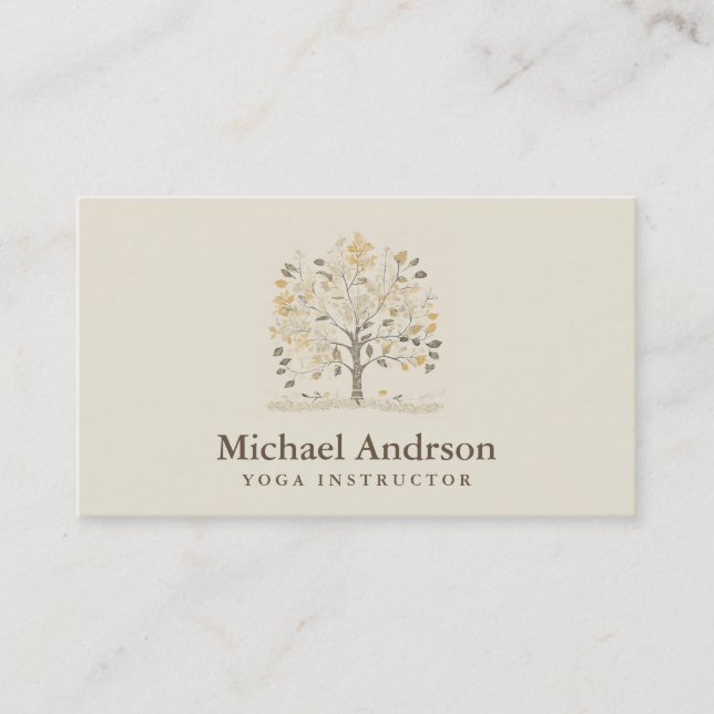 Yoga Instructor Business Card (Front)