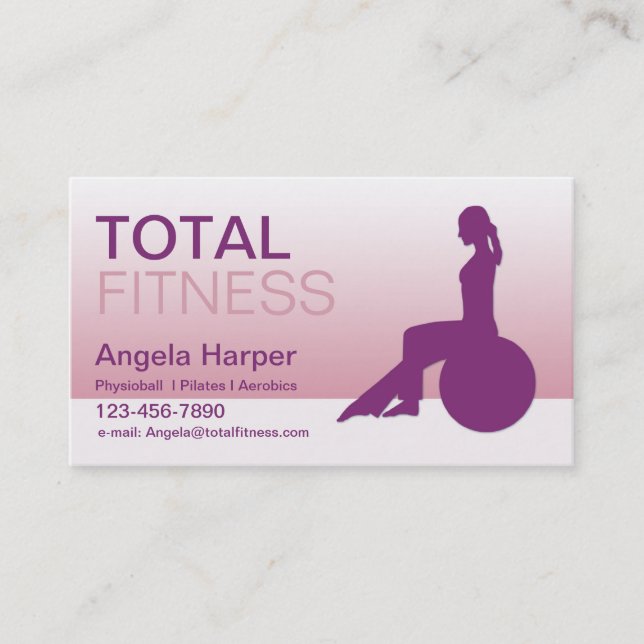 Yoga Instructor Business Card (Front)