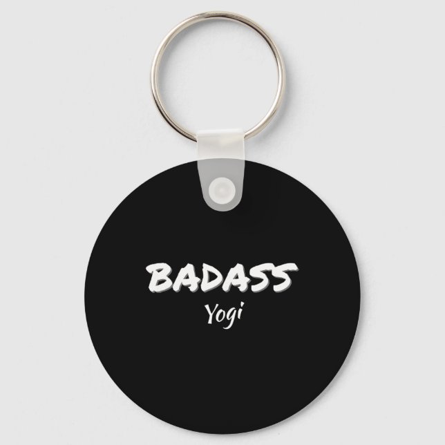 Yoga Instructor D Yogi  Keychain (Front)