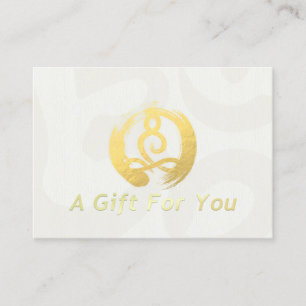 YOGA Instructor Gift Certificate Meditation Zen OM
