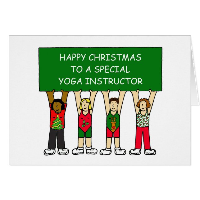 Yoga Instructor Happy Christmas (Front Horizontal)