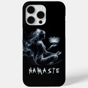 Yoga Instructor Lotus Meditation Pose Glowing Mist iPhone 15 Pro Max Case