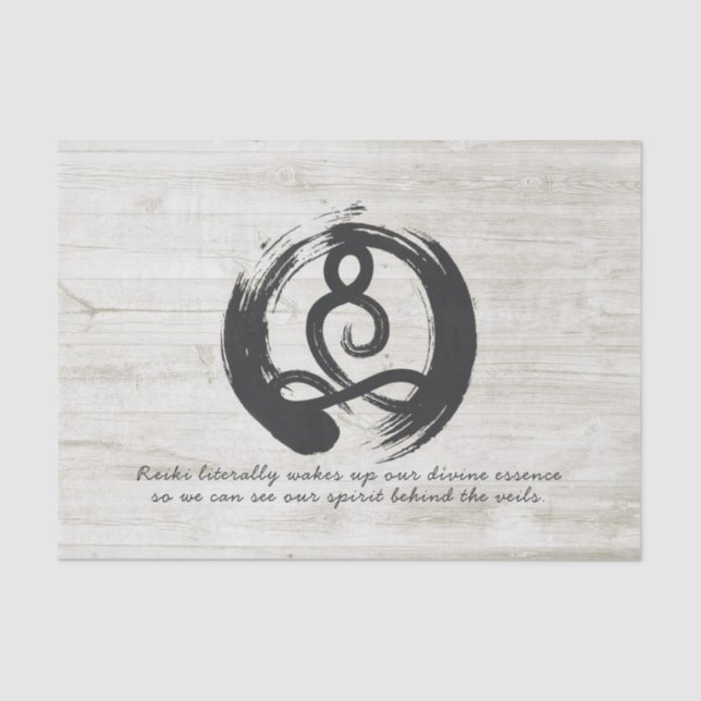 Yoga Instructor Meditation Pose Healer ZEN Quotes Tissue Paper (Front)