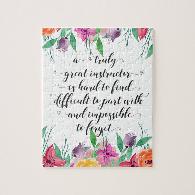 Yoga Instructor Office gift Instructor Coaching Jigsaw Puzzle (Vertical)