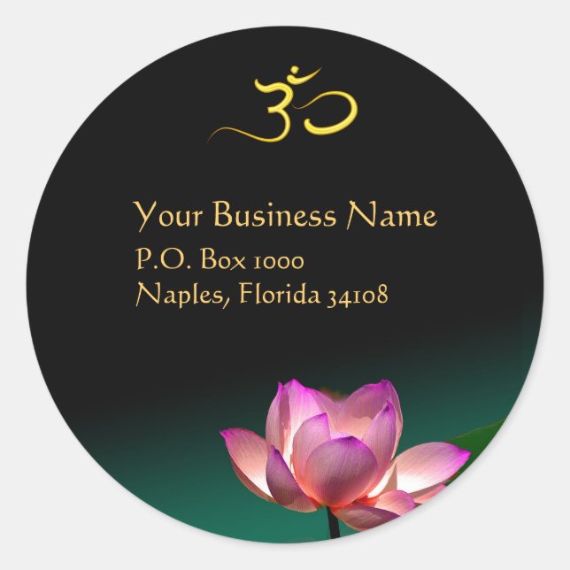Yoga instructor, om  stickers (Front)
