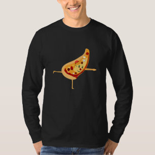 Yoga Instructor Pizza Pie Lover Thin Crust Peppero T-Shirt