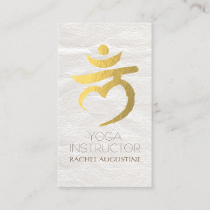 Yoga Instructor Root Chakra Muladhara Mantra LAM Business Card