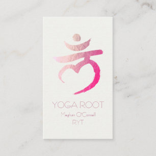 Yoga Instructor Root Chakra Muladhara Mantra LAM Business Card