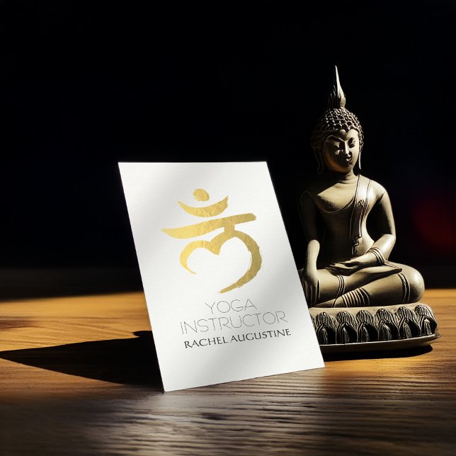 Yoga Instructor Root Chakra Muladhara Mantra LAM Business Card (Creator Uploaded)