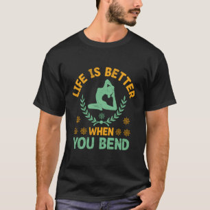 Yoga Instructor Spiritual Meditation Yoga Mat Exer T-Shirt