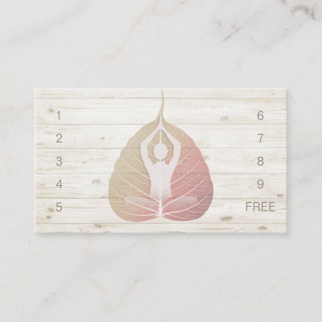 YOGA Instructor Studio Loyalty Punch Bodhi Leaf (Front)