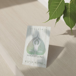 YOGA Instructor Studio Loyalty Punch Bodhi Leaf Card