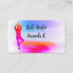 Yoga instructor, teacher, life coach business card