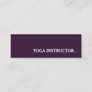 Yoga Instructor Teacher Mini Business Card