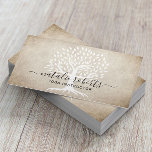 Yoga Instructor Vintage Tree Wellness Spa Business Card<br><div class="desc">Yoga Instructor Vintage Tree Wellness Spa Business Cards.</div>