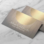 Yoga Instructor Wellness Gold Circle Vintage Business Card<br><div class="desc">Yoga & Meditation Vintage Gold Circle Zen Texture Business Cards.</div>