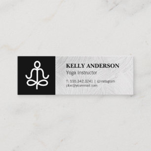 Yoga Instructor Yogi Mini Business Card