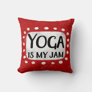 Yoga Is My Jam Throw Pillow