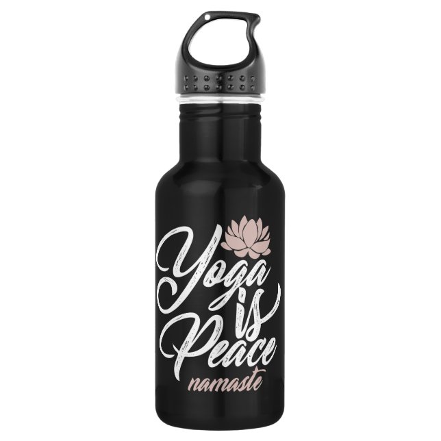 Yoga Is Peace (Namaste ) 532 Ml Water Bottle (Front)