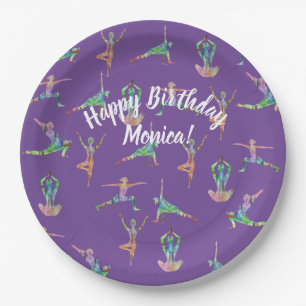Yoga Joy Paper Plate