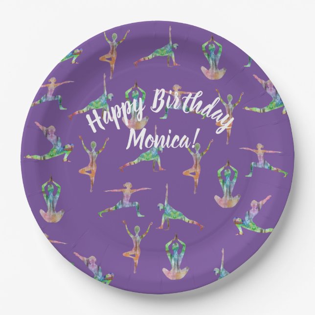 Yoga Joy Paper Plate (Front)