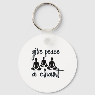Yoga Kirtan Chant Peace Love World S For Men And W Keychain