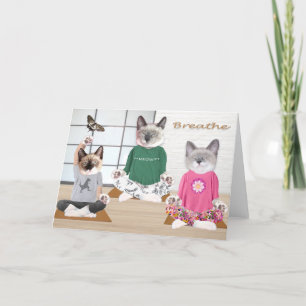 Yoga Kittens Greeting Card