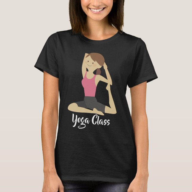 Yoga Lady Posture T-Shirt (Front)