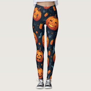 yoga leggings halloween citrouille
