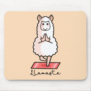 Yoga Llama - Llamaste Mouse Pad