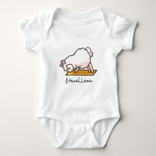 Yoga llama - Svanallama Baby Bodysuit