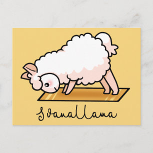 Yoga llama - Svanallama Postcard