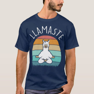 Yoga llamaste funny Yoga quote retro T-Shirt
