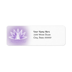 Yoga Lotus Femme Flower Violet Adresse de retour