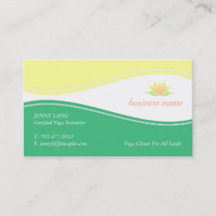 Yoga Lotus Flower Business Card