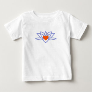 Yoga Lotus Heart Baby T-Shirt